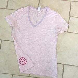 Zumba burn out T-shirt, size large.